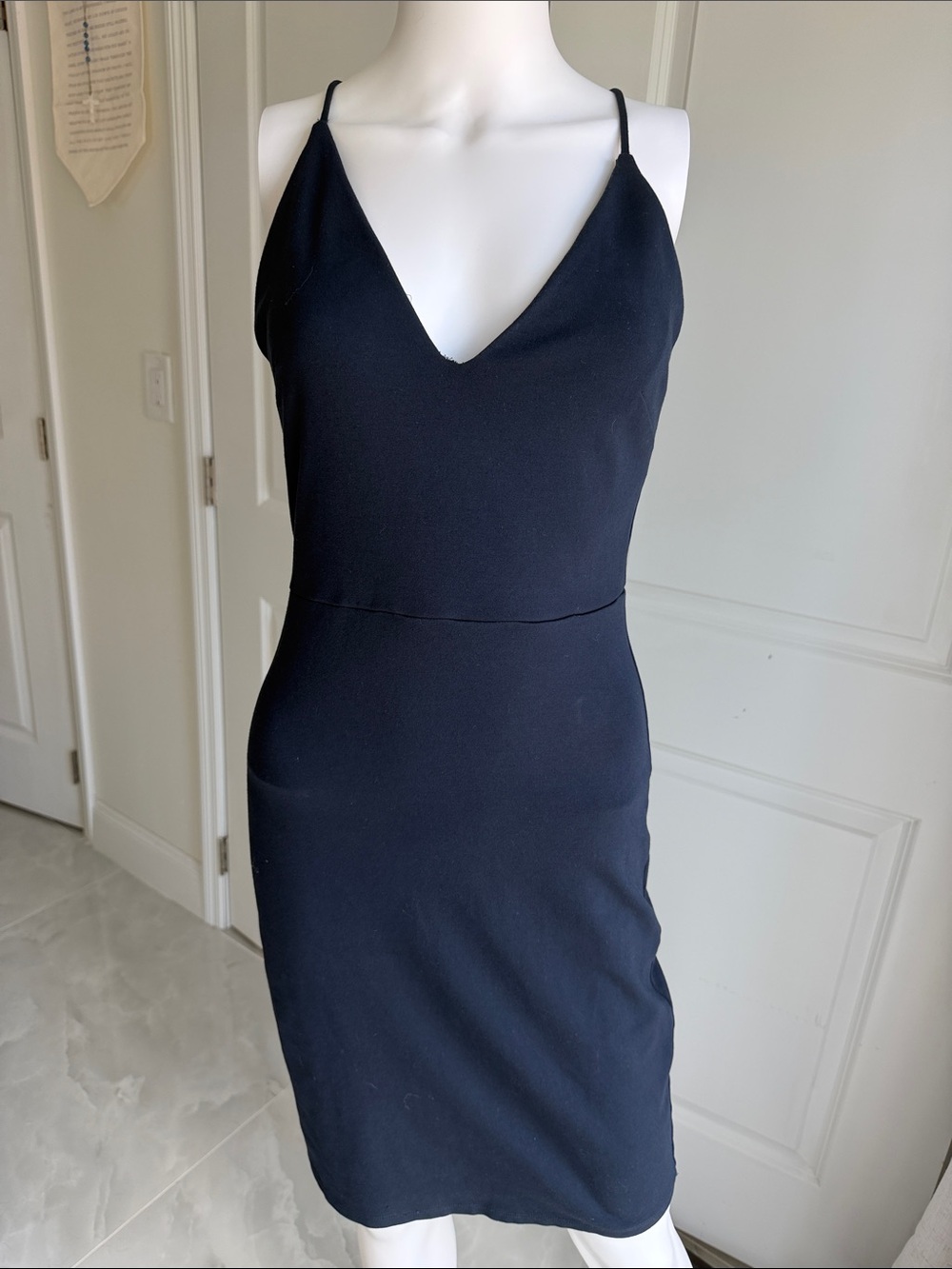 Socialite Classic V-Neck Spaghetti Strap  Dress